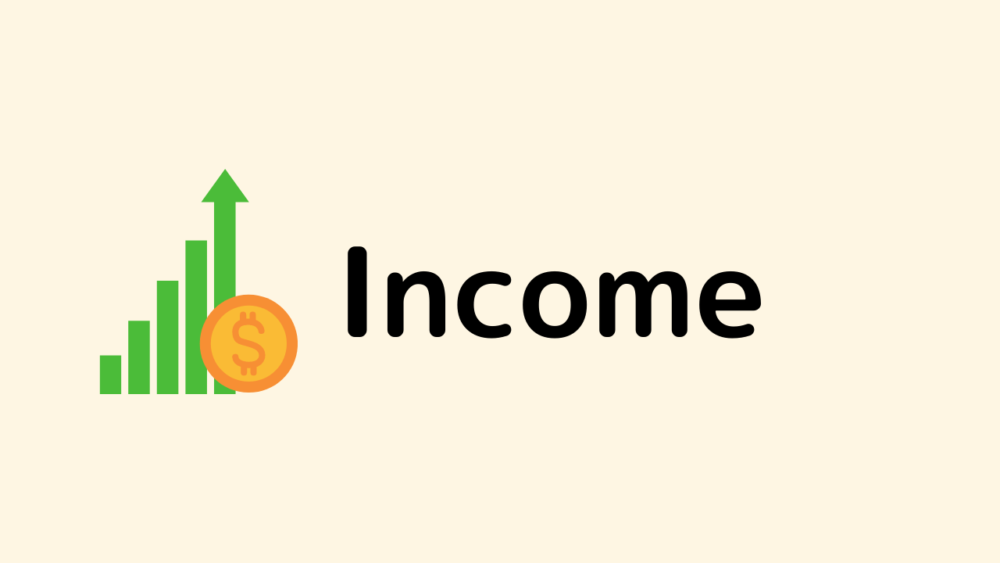 収入　income 