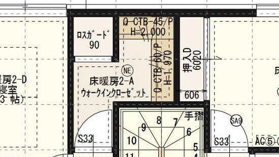 クローゼット図面②