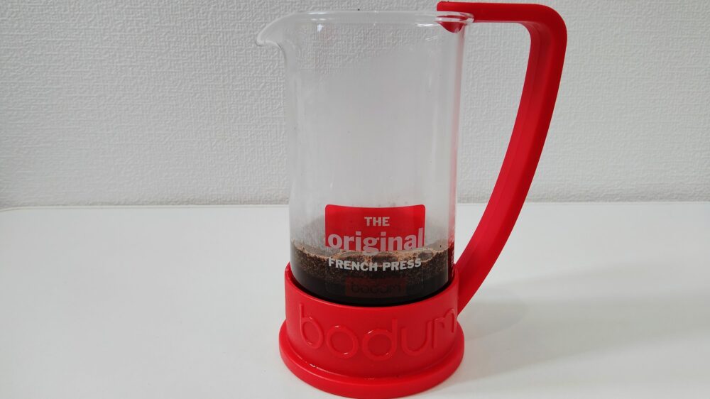 「BODUM」のフレンチプレスコーヒーメーカー 1杯分