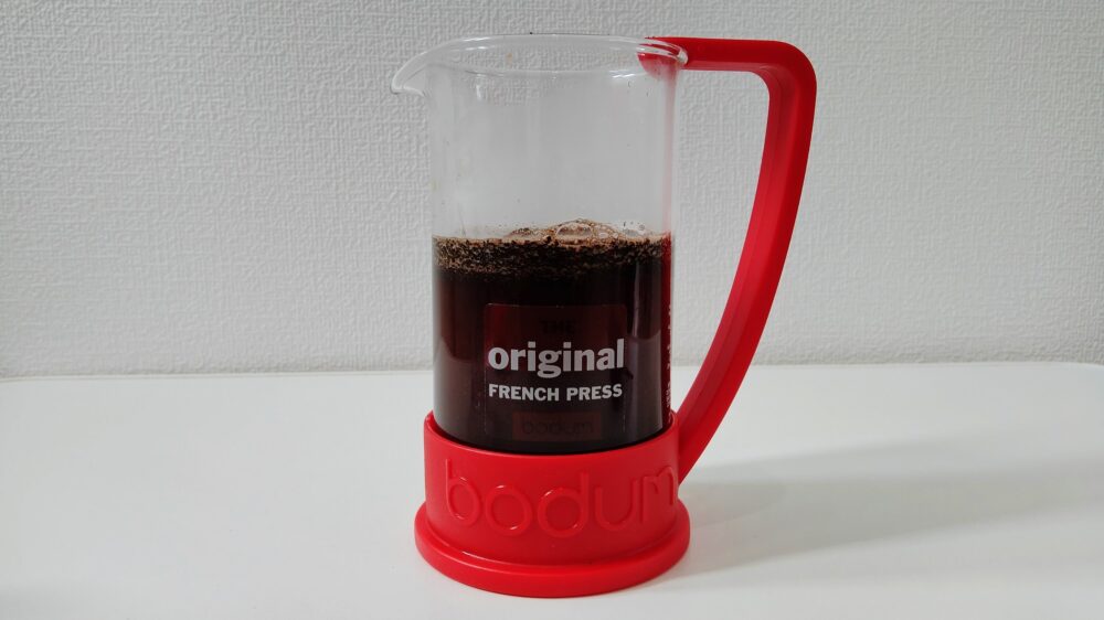 「BODUM」のフレンチプレスコーヒーメーカー 2杯分